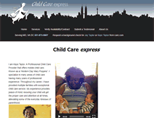 Tablet Screenshot of childcareexpress.net